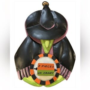 18" Halloween Door CANDY WITCH Wall Door Wreath Trick or Treat Spin Decoration